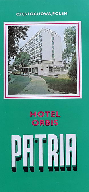 Hotel Orbis Patria Częstochowa - folder reklamowy