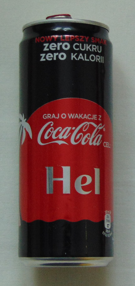 Puszka Coca-Cola zero 330 ml Hel
