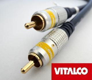 Kabel Przewód 1 RCA chinch coaxial VITALCO 1m FV