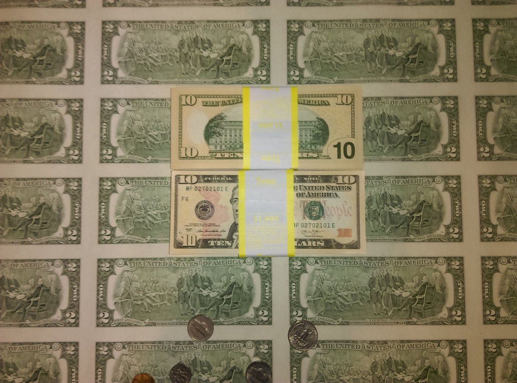 10 $ dolarów x 100 *Boston* UNC