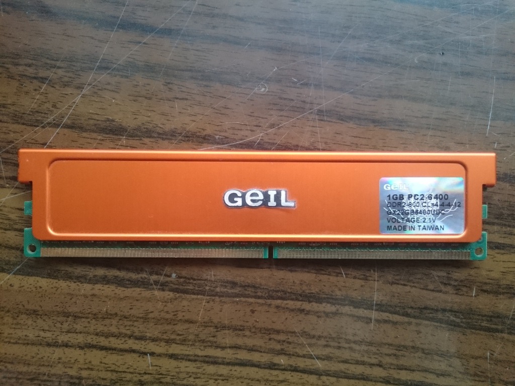 GEIL 8Gb DDR2 800MHZ CL4 2,1V PC2-6400 1GB RAM