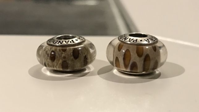 Pandora murano 2 sztuki wycofane zwierzęce okazja
