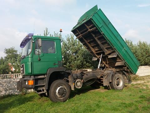 Man 4x4 1993r. wywrotka kiper 3x dwuosiowy 