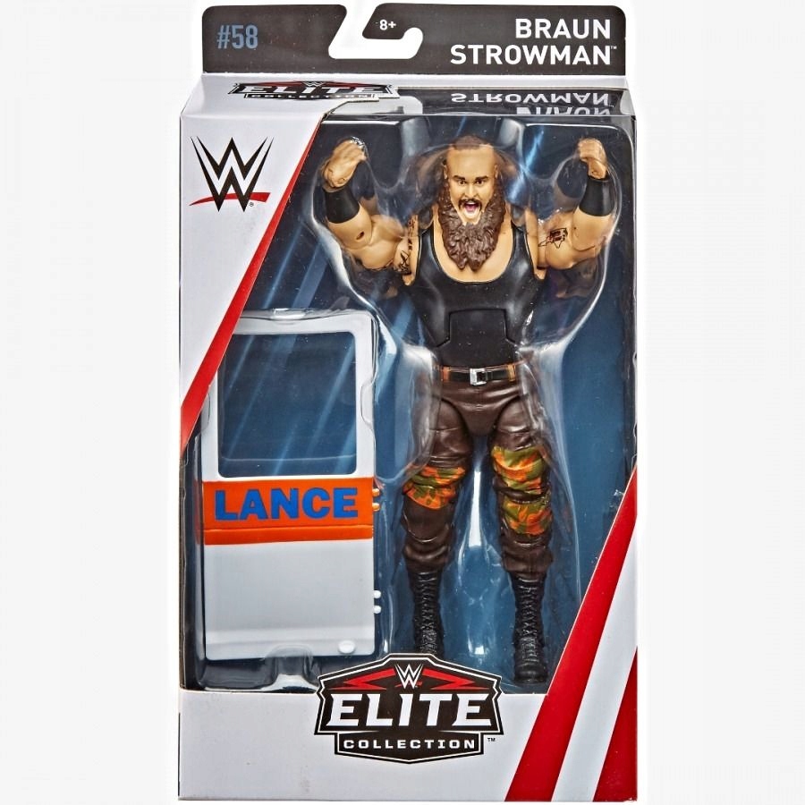 WWE BRAUN STROWMAN ELITE SERIES # 58 FIGURKA