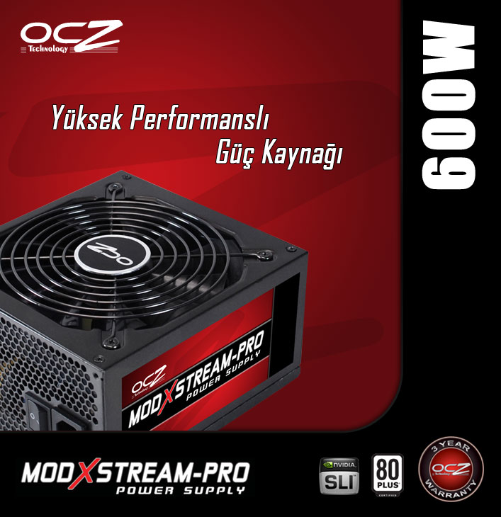 Zasilacz OCZ ModXStream Pro 600W 80+