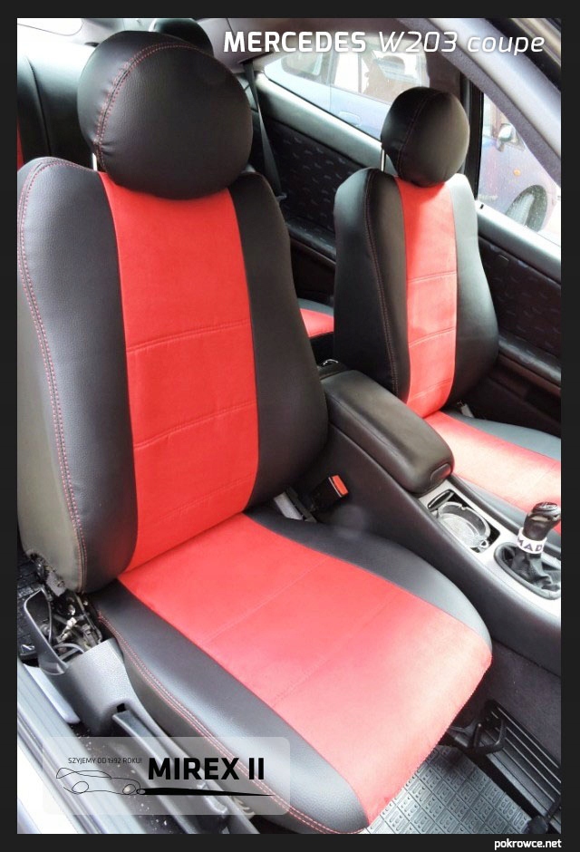 Pokrowce Ze Skory I Alkantary Mercedes W203 Coupe 7391163646 Oficjalne Archiwum Allegro