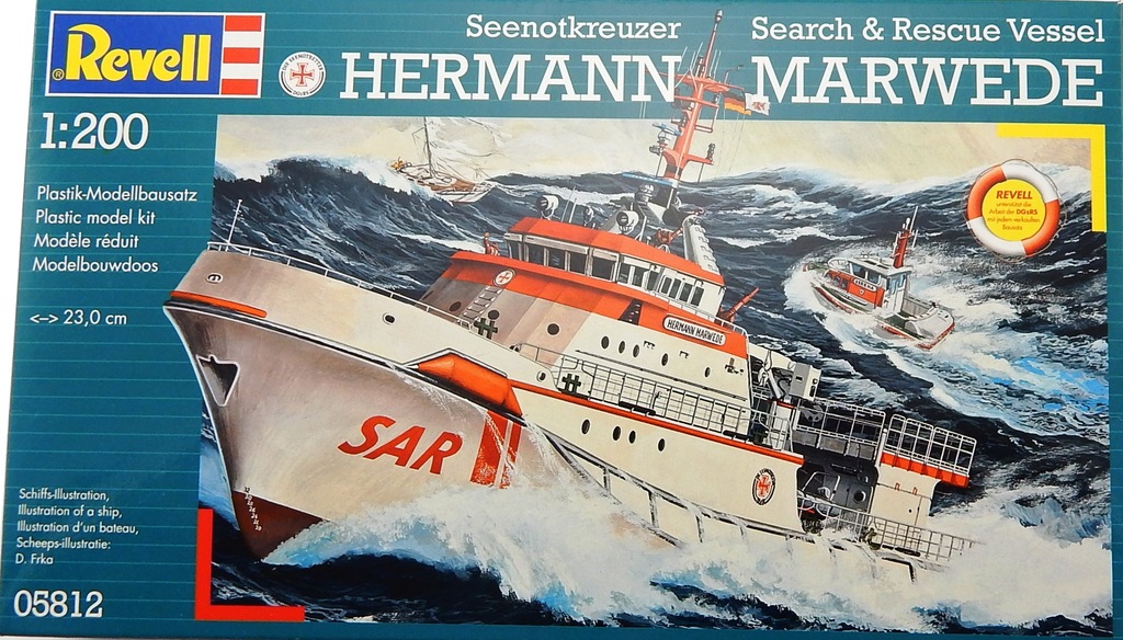 A5863 Model  do sklejania statek Hermann Marwede