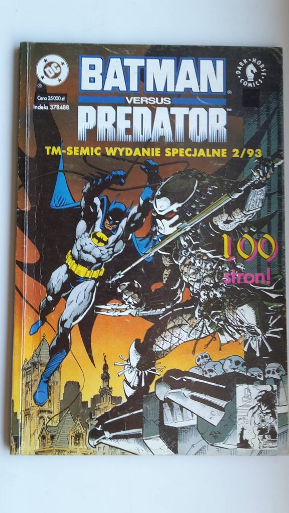 BATMAN vs PREDATOR wyd specjalne 2/93 komiks
