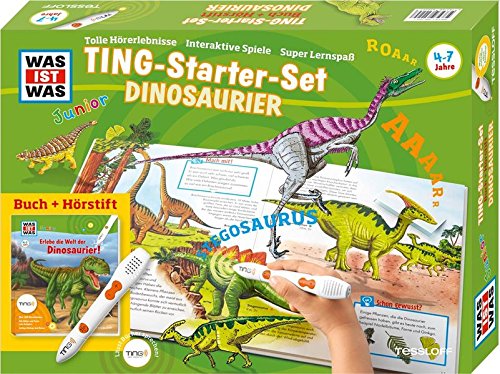 ZESTAW TING KSIĄŻKA INTERAKTYWNA DINOZAURY