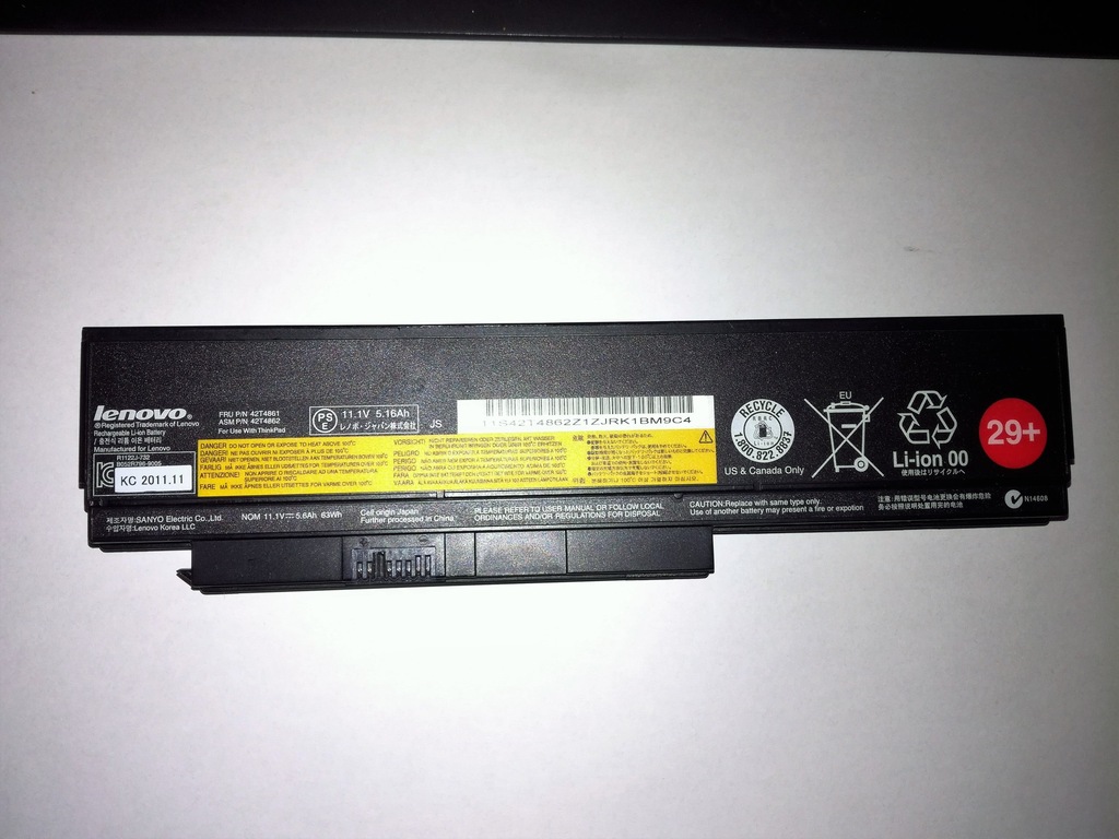 Oryginalna bateria do laptopa Lenovo x220 5.6Ah 3h