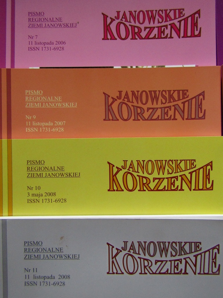 JANOWSKIE KORZENIE PISMO REGIONALNE 2006-2014 - 7253062402