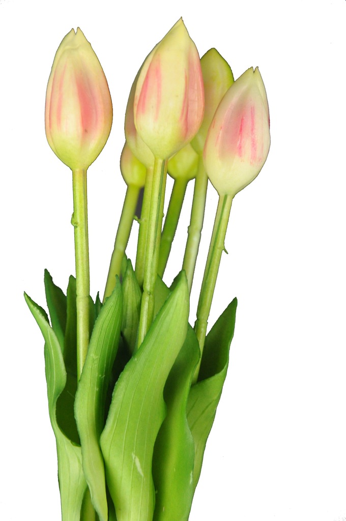 TULIPANY GUMOWE RÓŻOWO BUKIET KWIATY SZTUCZNE NEW