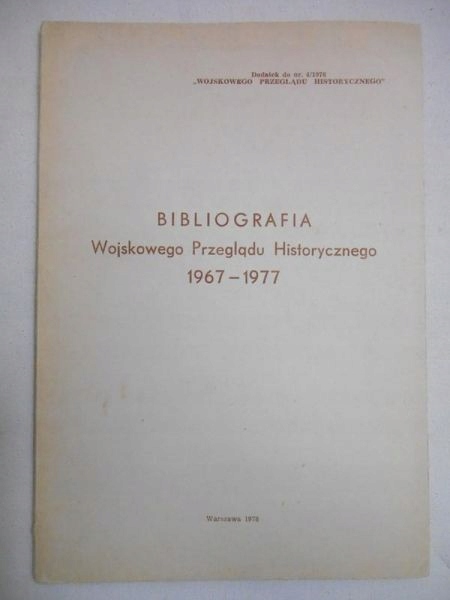 Harz Maria - Bibliografia Wojskowego Przeglądu