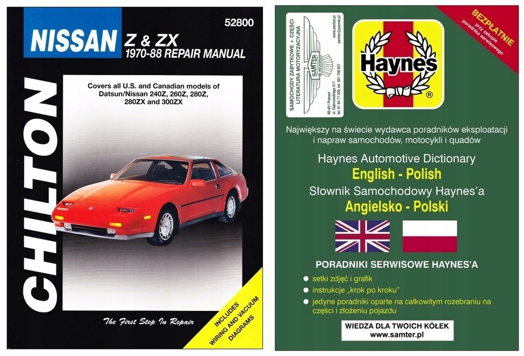 Datsun 240Z 260Z 280Z Nissan 280ZX 300ZX 1970-1988
