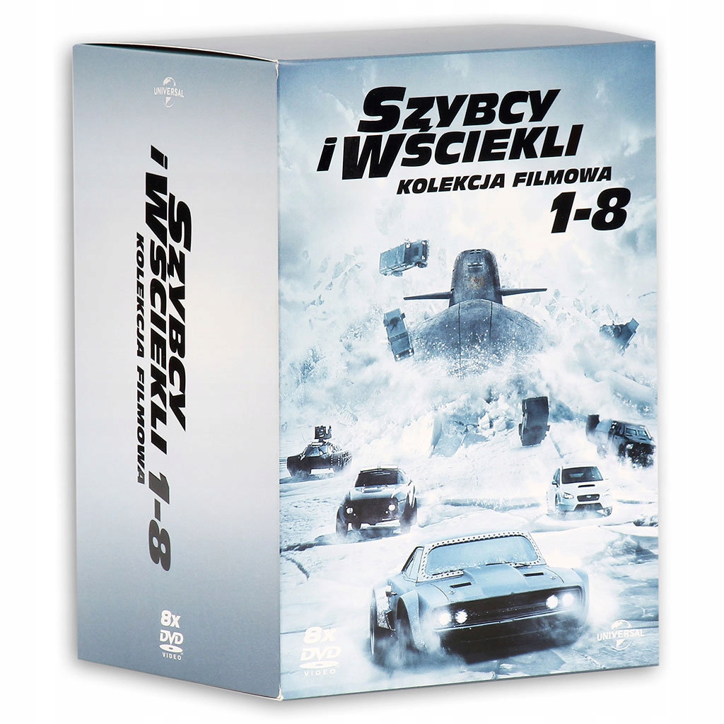 SZYBCY I WŚCIEKLI 1-8 FILMOWA KOLEKCJA 8 DVD NOWA