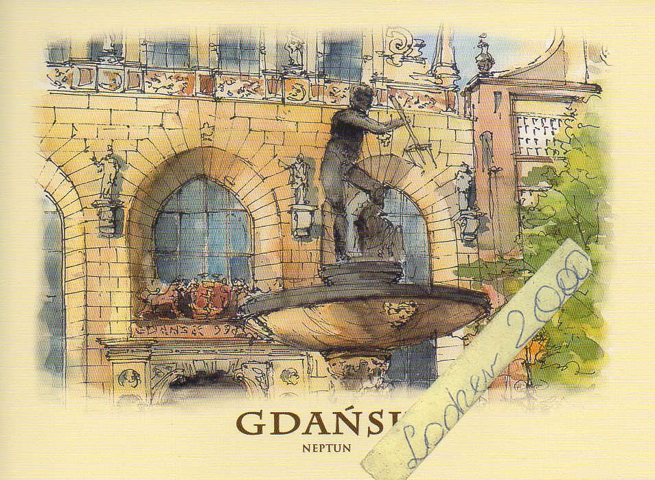 GDAŃSK NEPTUN POMNIK DWÓR ARTUSA