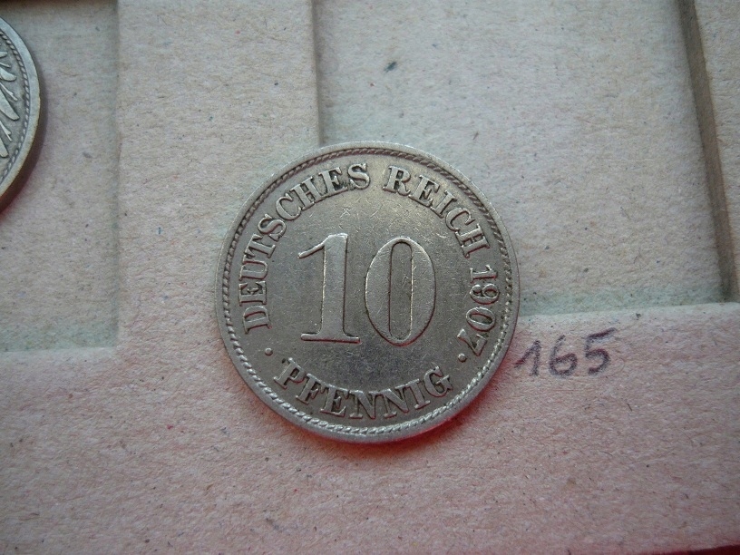 10 pfennig 1907 J (nr 165)