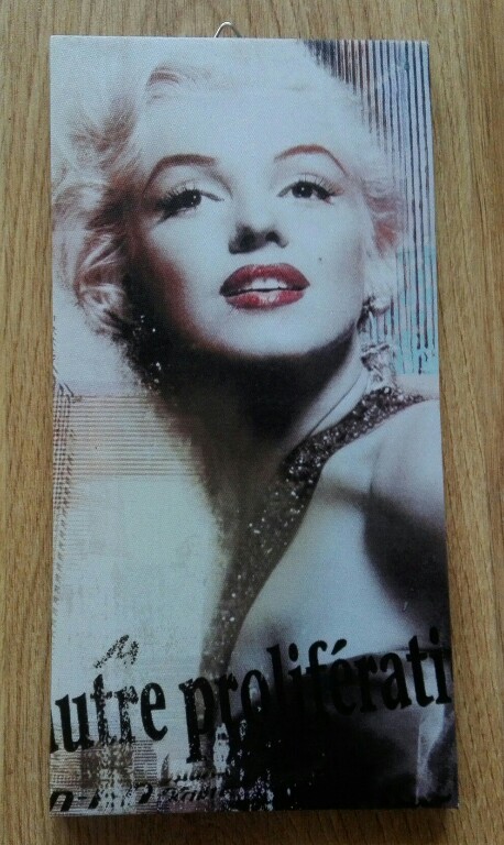 obraz kanwa z nadrukiem print marylin monroe 30x15