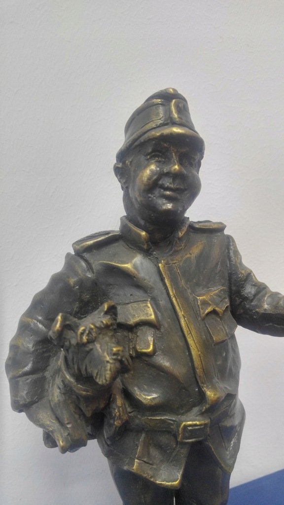 Dobry Wojak Szwejk - statuetka odlew brąz