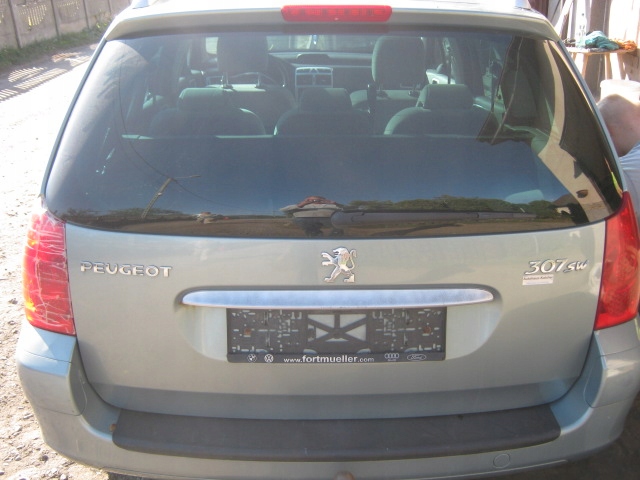Peugeot 307 SW klapa+szyba bagażnika tył EZSD
