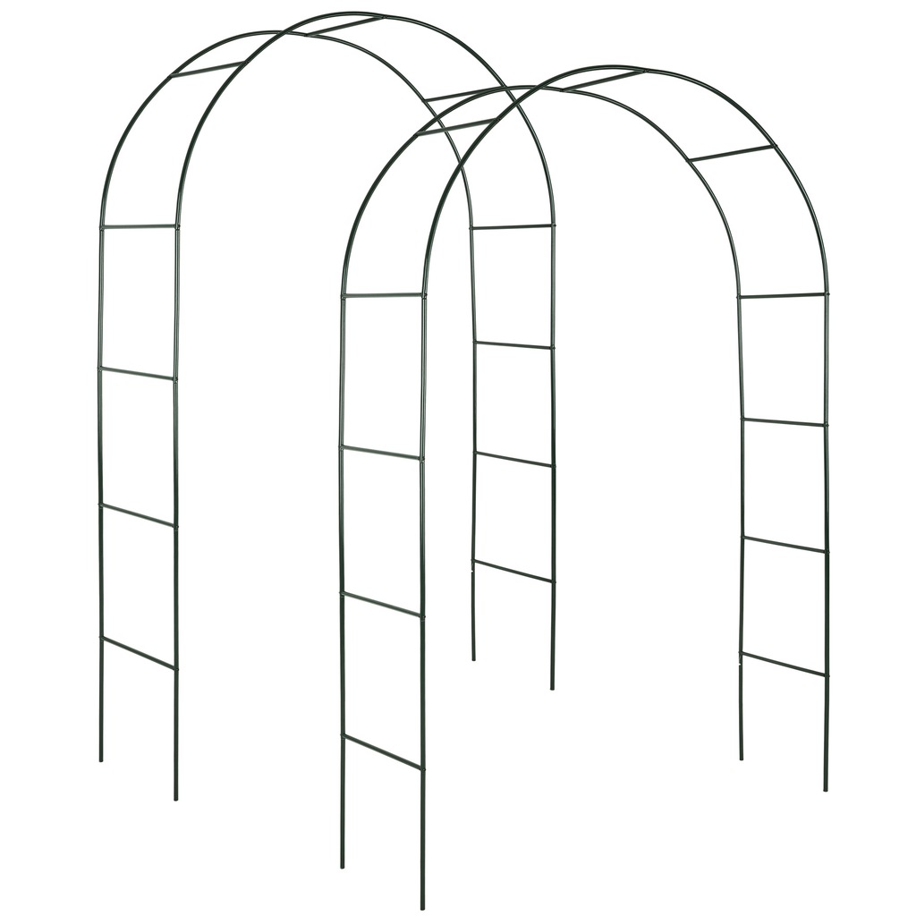 2x PERGOLA OGRODOWA METALOWA ŁUK KWIATOWY 402660
