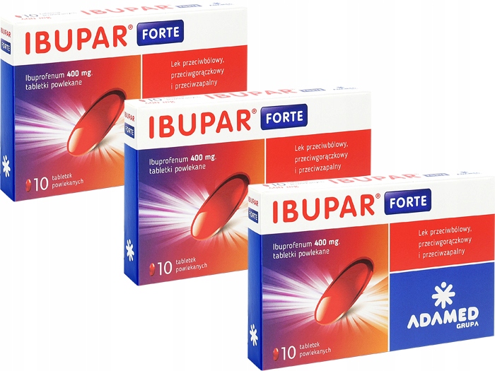 AP Ibupar Forte 400mg ból gorączka zapalenie 30x