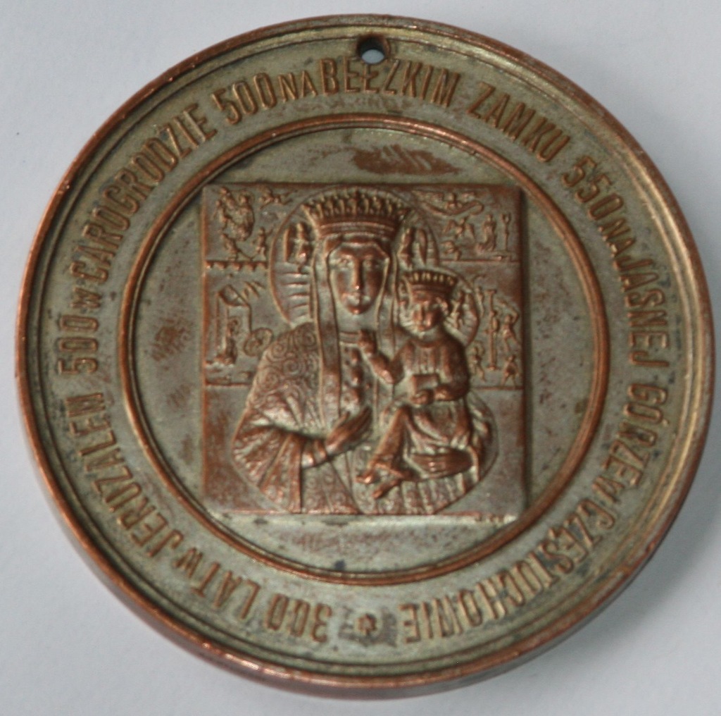 Obraz Matki Boskiej Częstochowskiej medal 1932