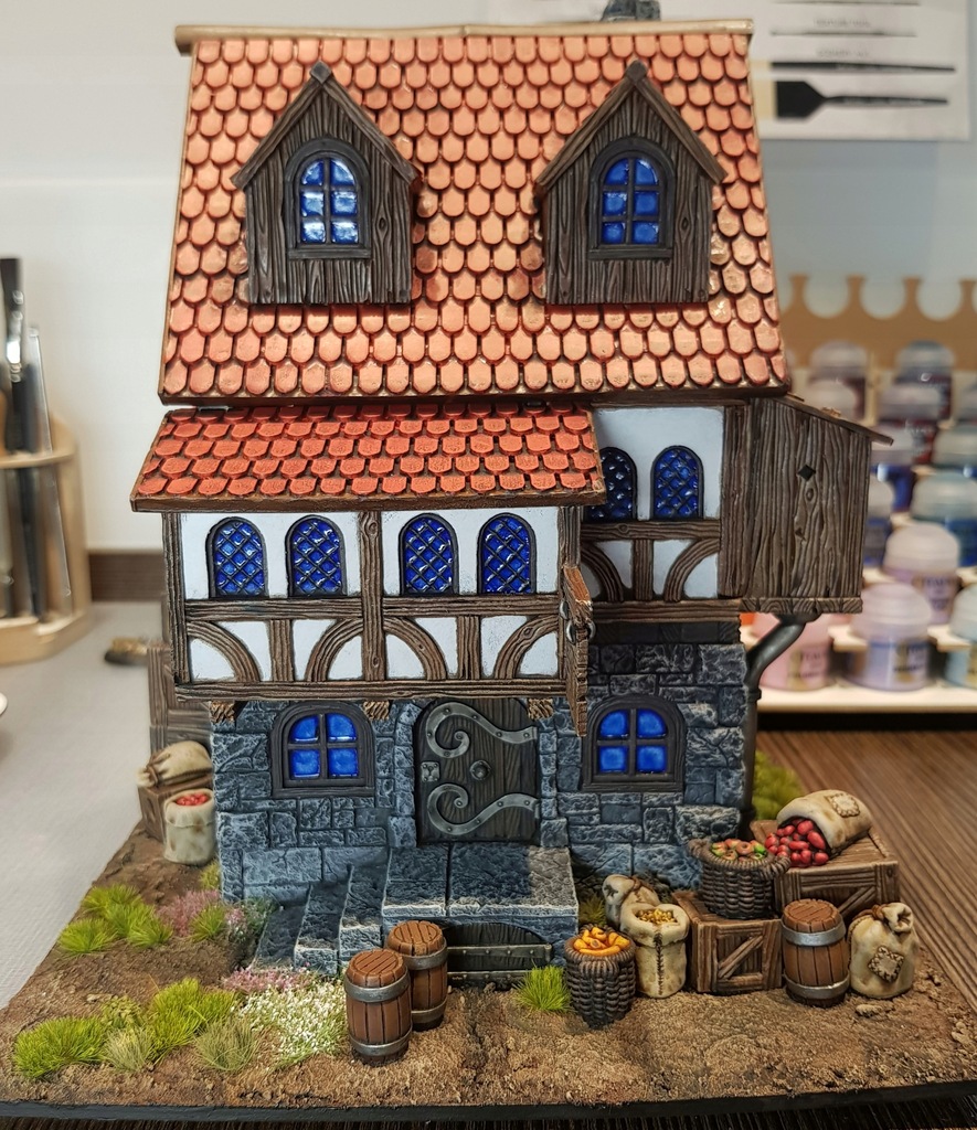 Pomalowana karczma - teren do gier fantasy