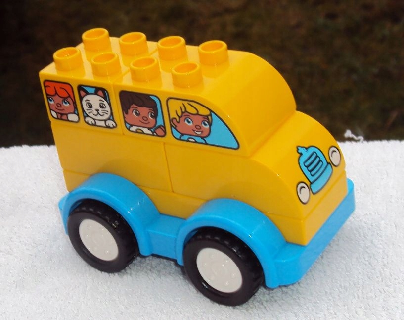 LEGO DUPLO AUTKO KONSTRUKCYJNE NIEBIESKIE /ŻÓŁTE