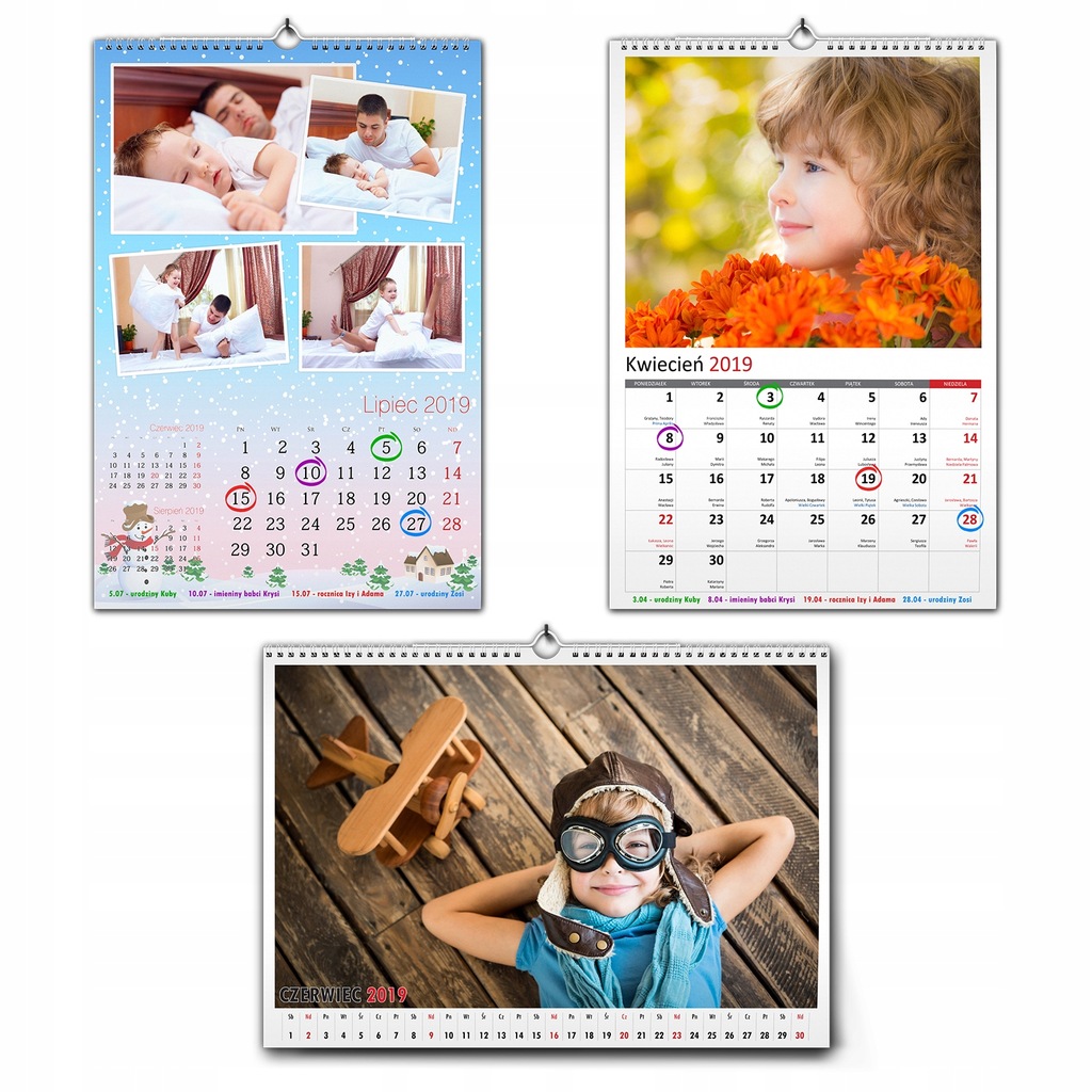 3x fotokalendarz a3 foto kalendarz ze zdj ciami 7674332016