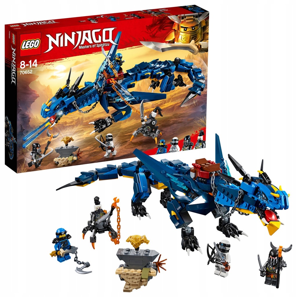 Klocki LEGO Ninjago Zwiastun burzy Smok 70652