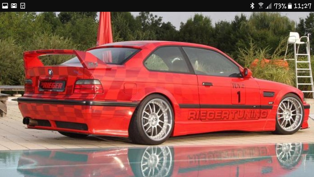 Zderzak bmw e36 rieger rarytas tuning spoiler