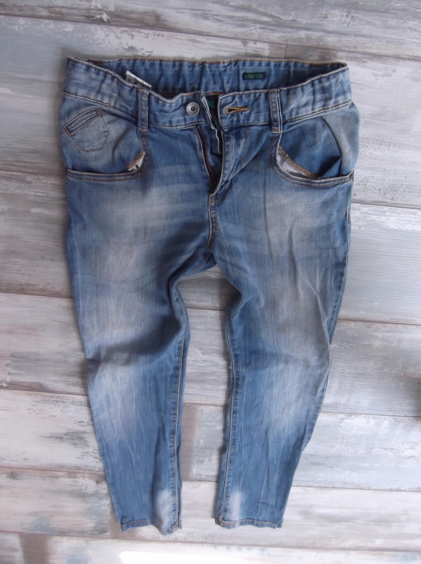 Benetton__jeans spodnie RURKI__146