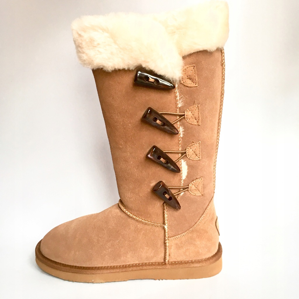 Buty DIJE ze skóry baraniej jak UGG kozaki, 39