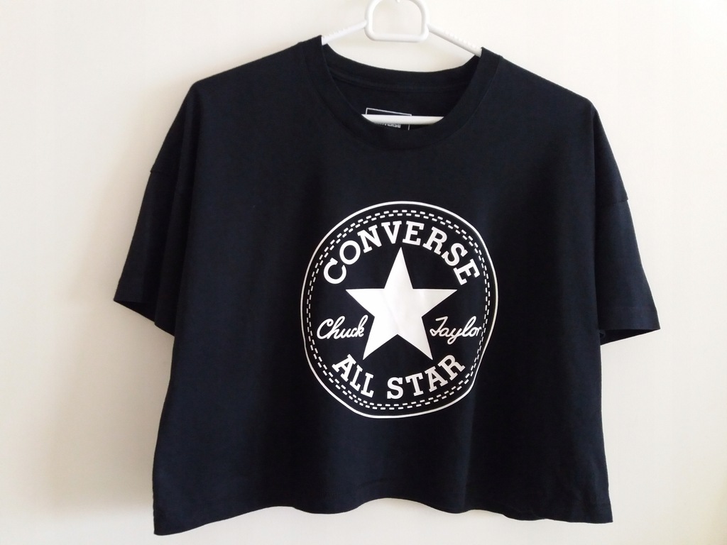 T-shirt damski czarny Converse r. S