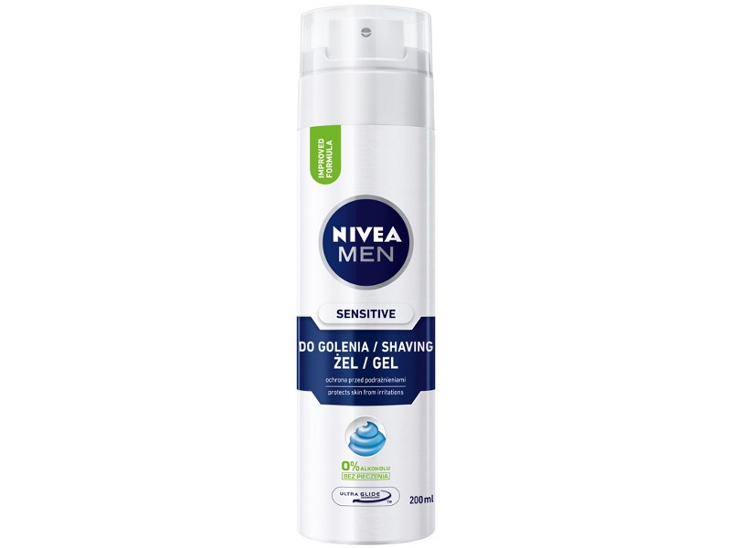 NIVEA Men Sensitive Łagodzący żel do golenia 200ml
