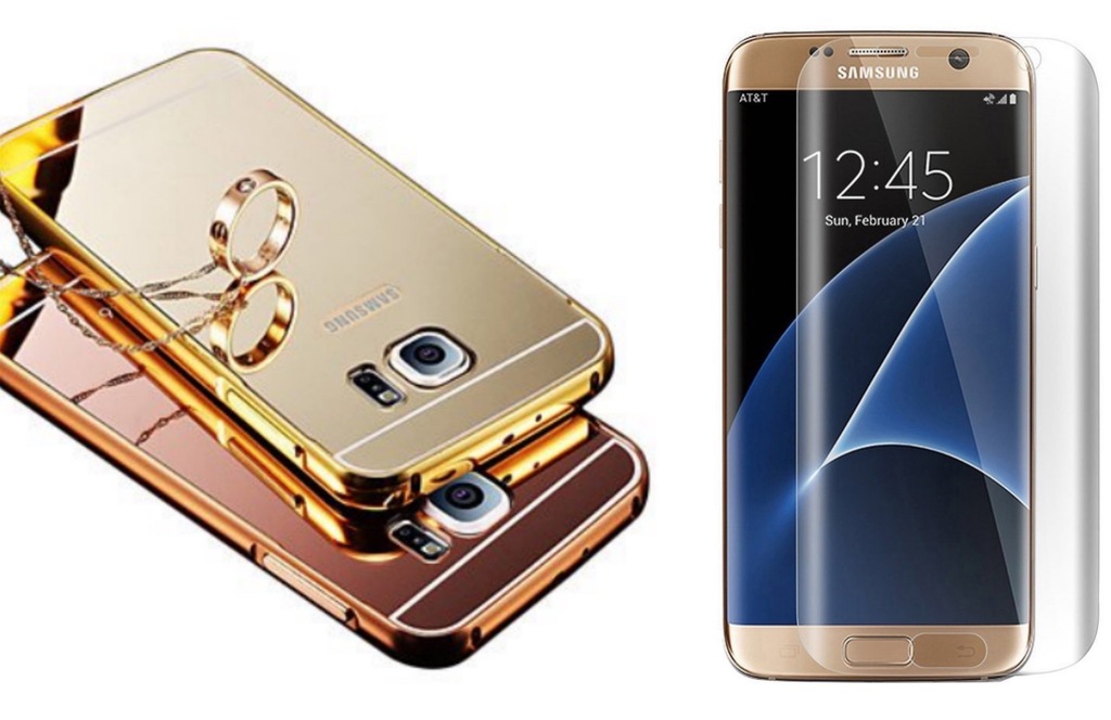 4D FOLIA + ETUI Samsung Galaxy S7 EDGE MIRROR V6