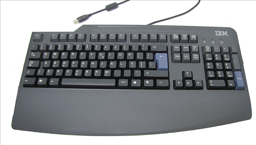 Klawiatura przewodowa USB IBM SK-8825 QWERTY F-ra