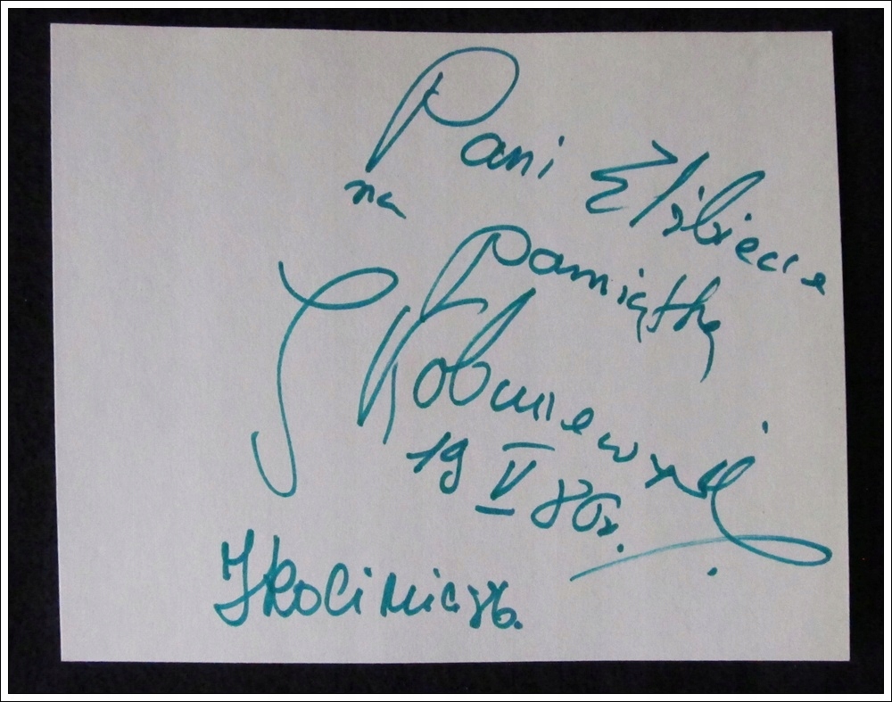 Autograf podwójny: JAN KOBUSZEWSKI i JAN KOCINIAK
