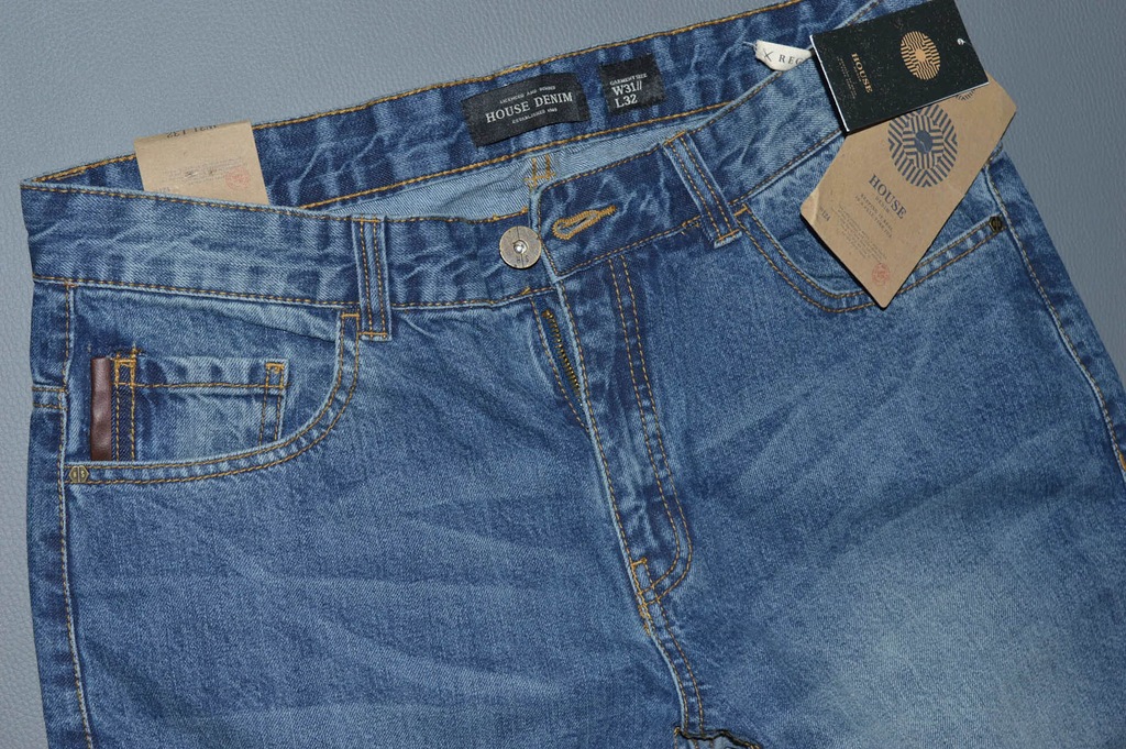 HOUSE xx3 denim jeans NOWE W33L32 88cm 7198719927 oficjalne