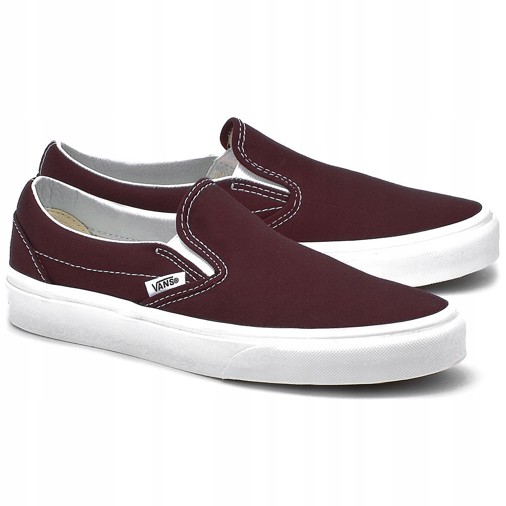 Vans Classic Canvasowe Trampki Slip on r.40 Bordo