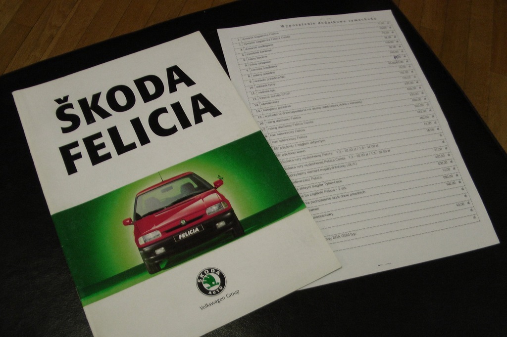 PROSPEKT SKODA FELICIA AUTO-ZŁOMAŃCZUK PL IDEAŁ!