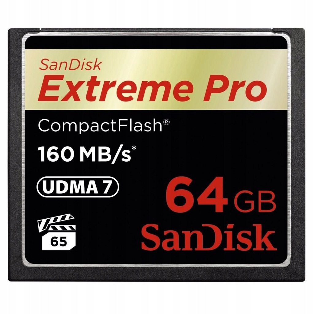COMPACT FLASH EXTREME PRO 160MB/s 64GB 600X /SanDi