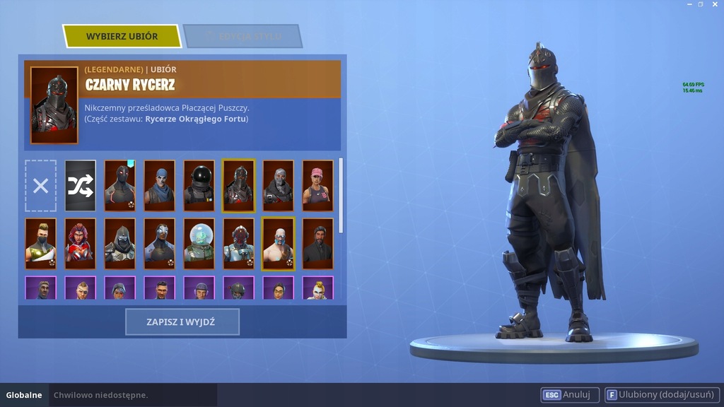 Konto FORTNITE Czerwony Rycerz, Pani piernik,RŚ