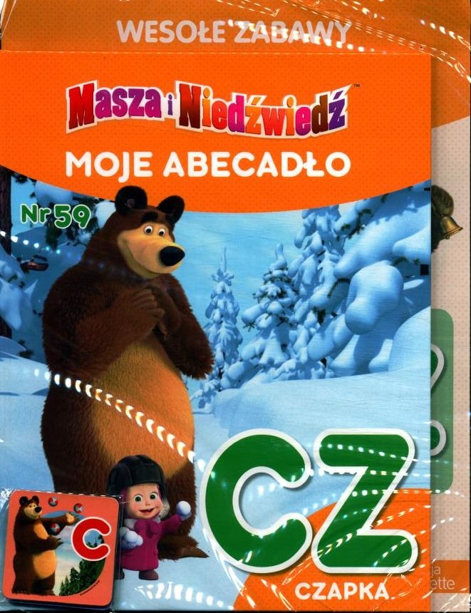 MASZA I NIEDŹWIEDŹ - MOJE ABECADŁO nr 59 czapka