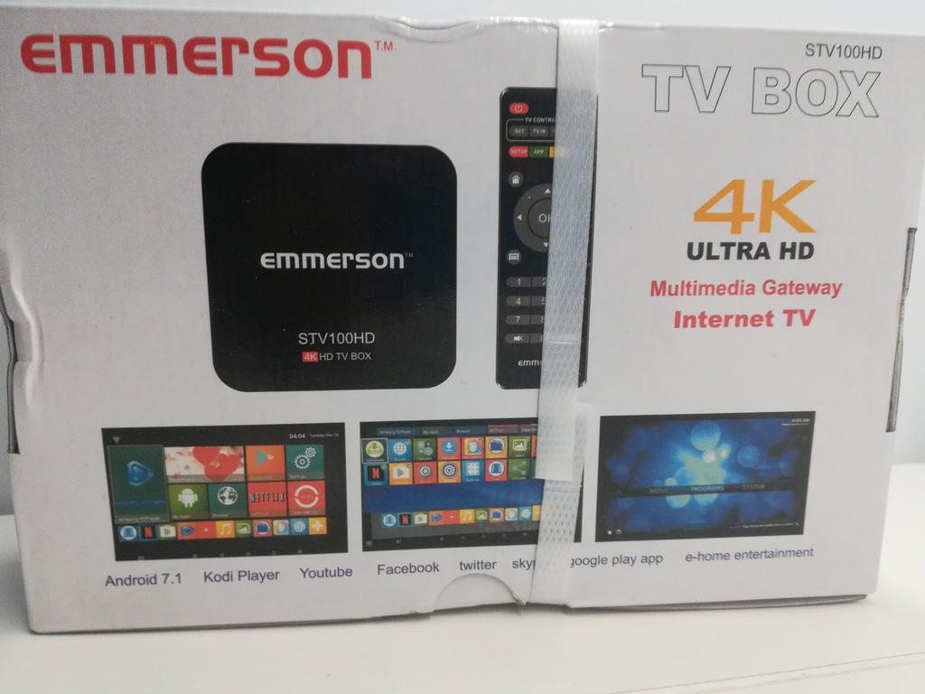 TV BOX EMMERSON STV100HD 4K ULTRA HD 36349Z 7417398888 oficjalne