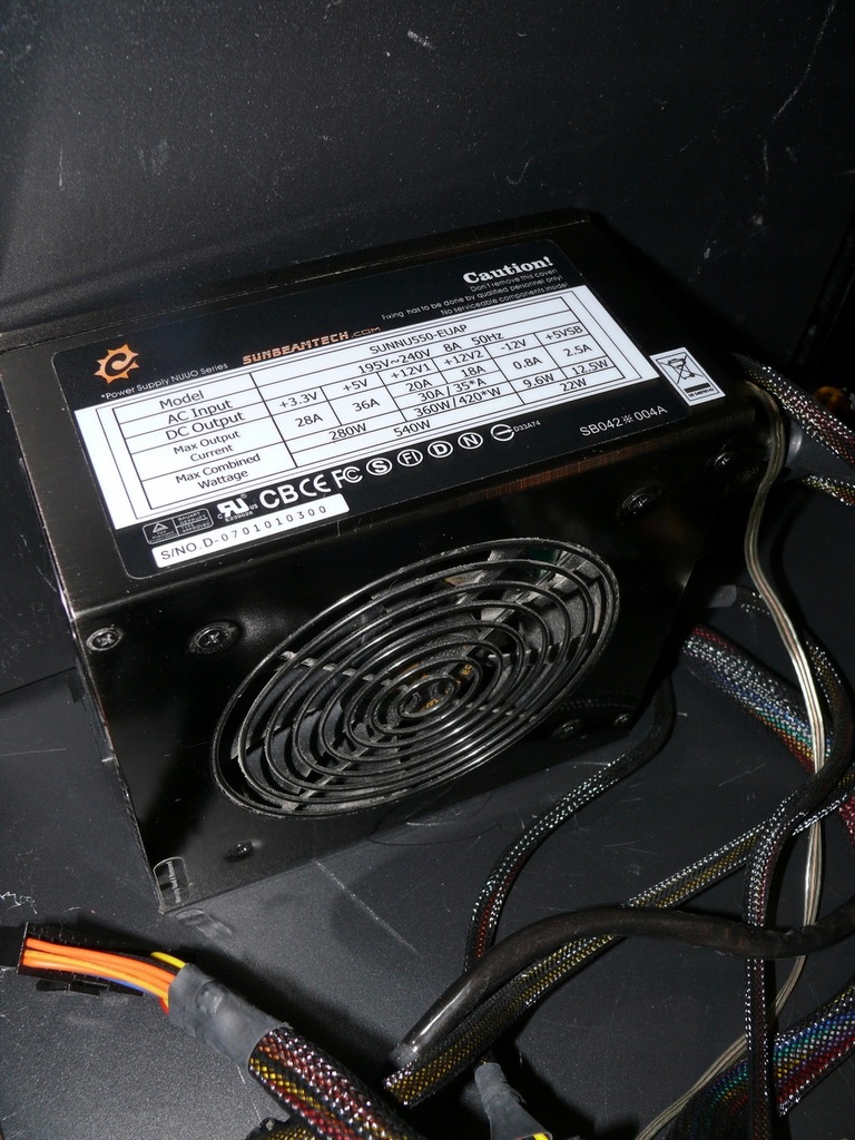 ATX SUNBEAMTECH MODEL SUNNU550-EUAP 540WAT SATA
