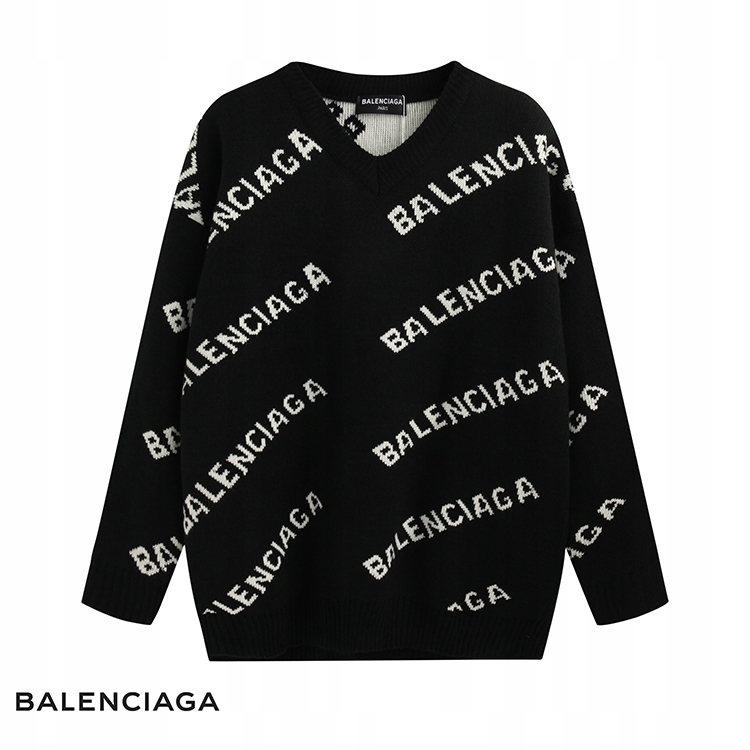 SWETER BALENCIAGA LOGO BLOGERKI ROZMIAR L