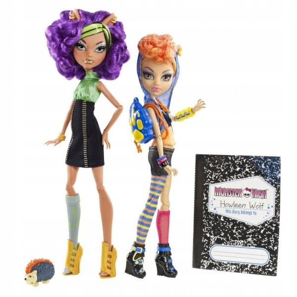 Monster High 2pak Clawdeen Wolf Howleen Wolf X5227