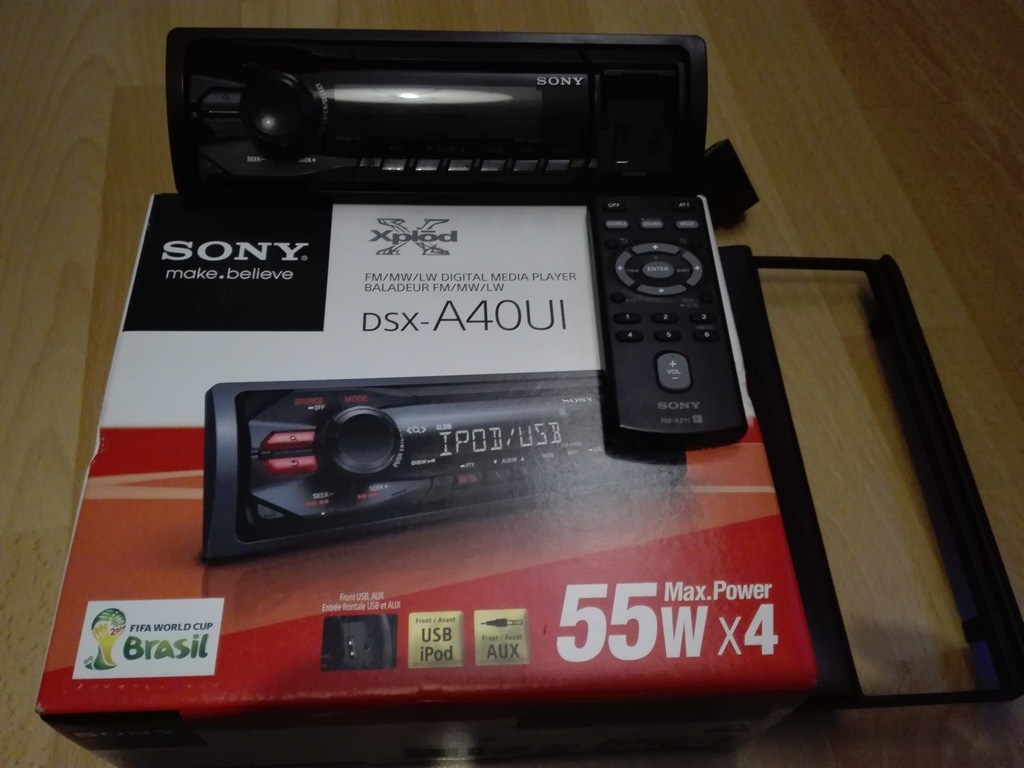 Radio SONY Xplod DSX-A40UI 4x55 W jak nowy + pilot